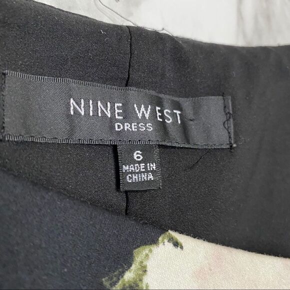 Nine West Black & Light Pink Floral Dress - Picture 6 of 9
